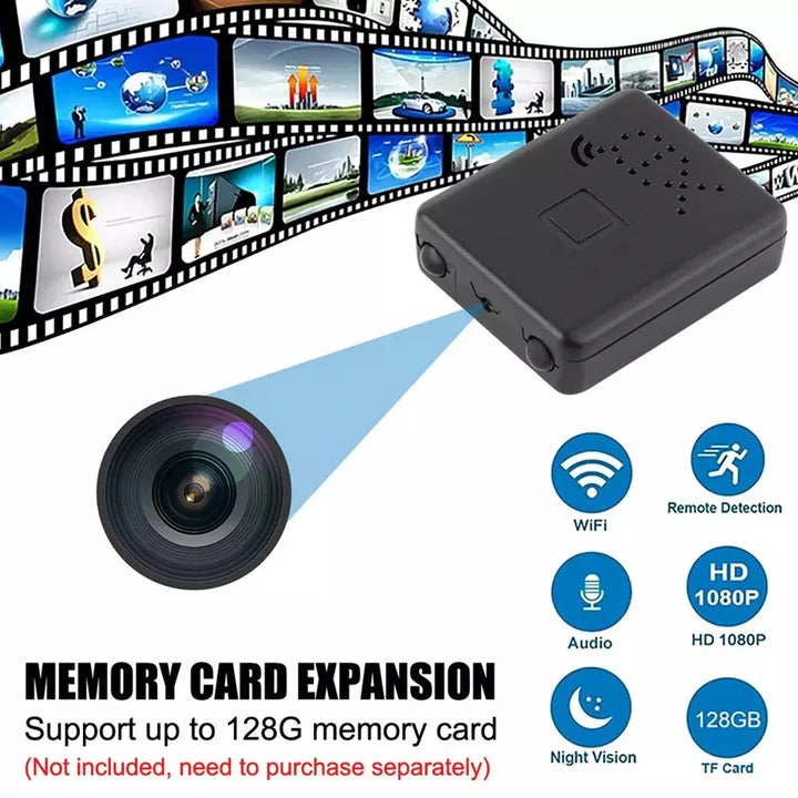 Compact HD Wi-Fi Camera with Audio Recording - High-Definition Video, Portable Design, Ideal for Vlogging and Security