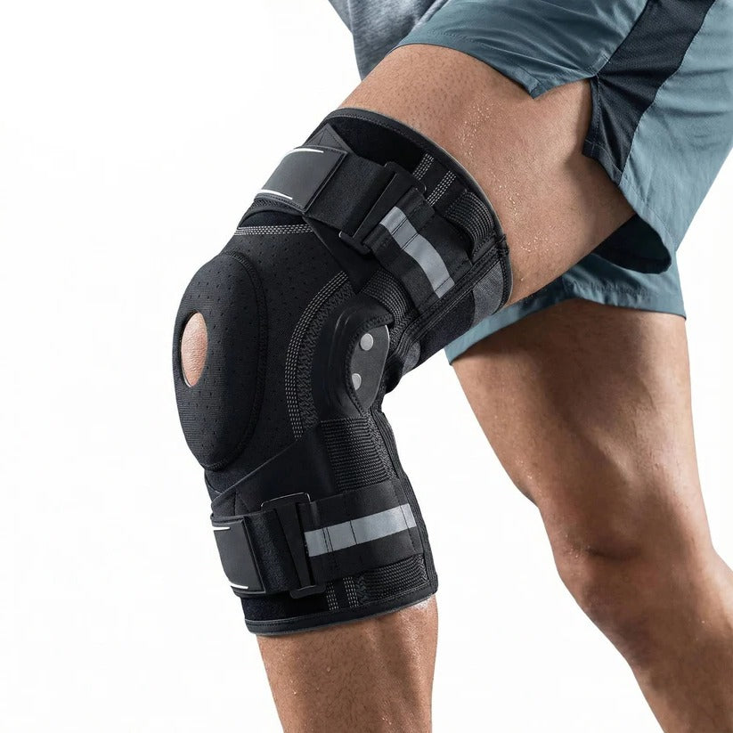 Premium Knee Compression Sleeve with Lateral Stabilizers - Ideal for Running, Basketball, and Sports Support
