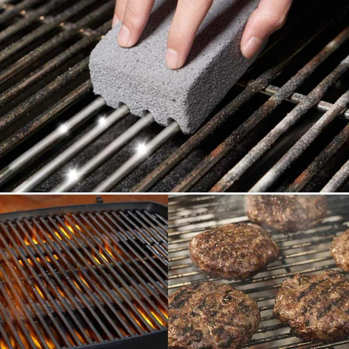 Set of 5 BBQ Grill Cleaning Bricks - Pumice Stone Scrubber for Effortless Grill Maintenance