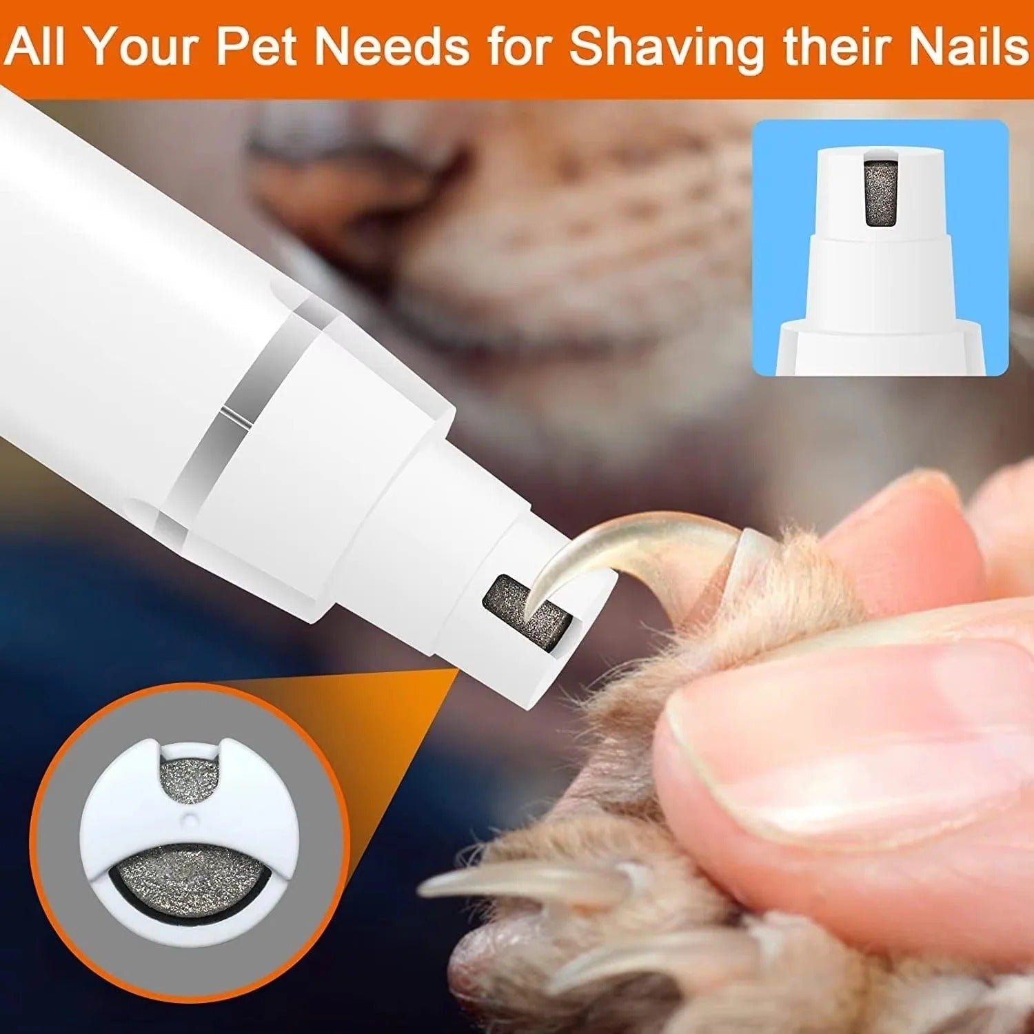 Cordless Pet Grooming Kit - Professional Clipper & Nail Grinder for Dogs and Cats | Quiet, Rechargeable & Easy to Use