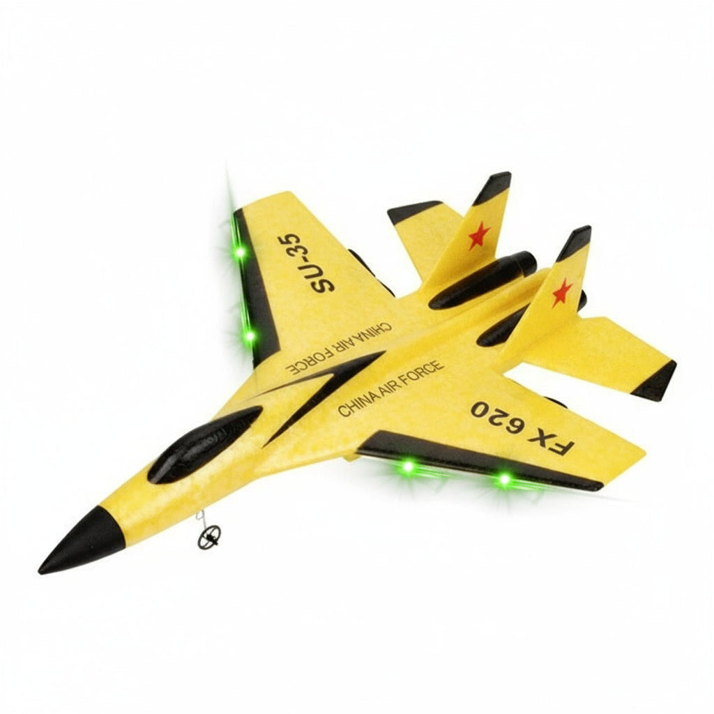 SU35 Electric RC Plane - 2.4GHz Remote Control Aircraft with LED Lights for Ultimate Flight Experience