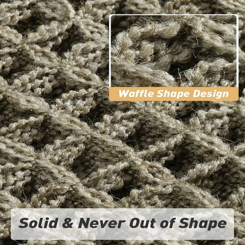 Soft & Stylish Machine Washable Bath Mat with Tassels | Non-Slip Backing for Safety & Comfort