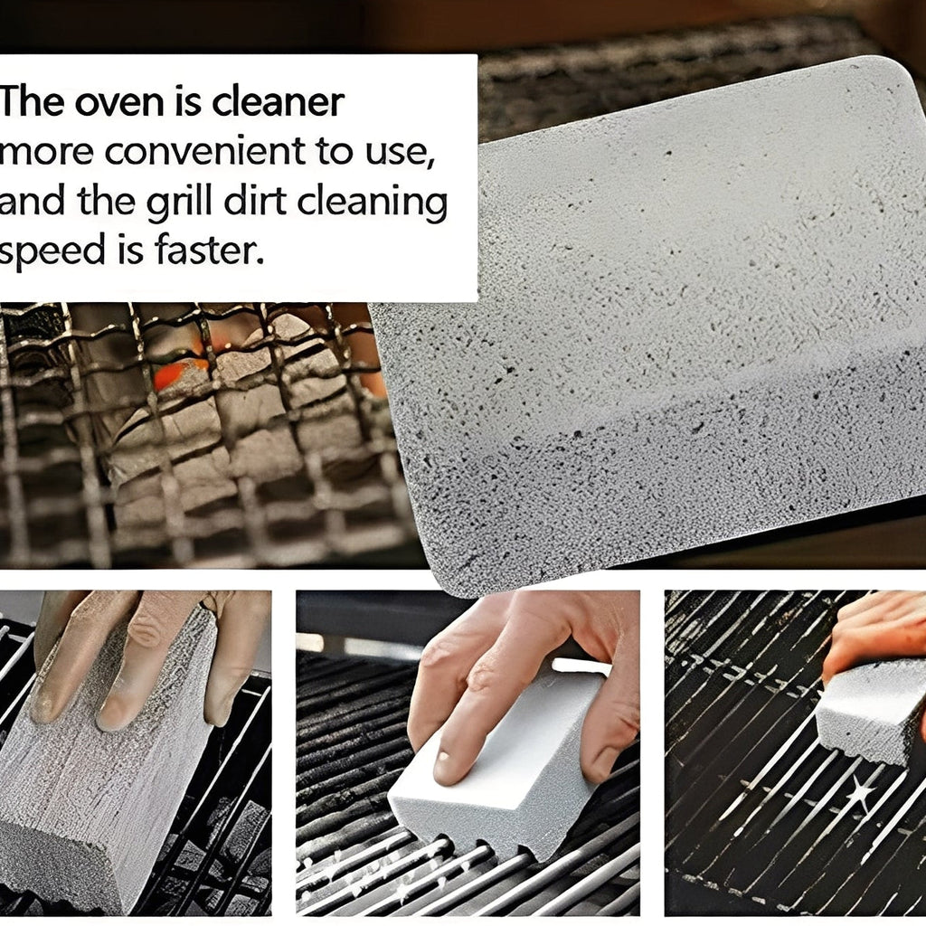 Set of 5 BBQ Grill Cleaning Bricks - Pumice Stone Scrubber for Effortless Grill Maintenance