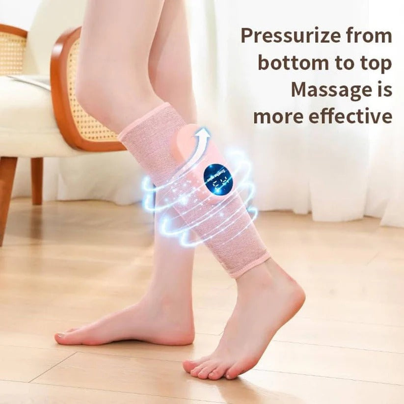 Cordless Air Compression Leg Massager with Soothing Heat & Remote Control - Relaxation & Recovery for Tired Legs