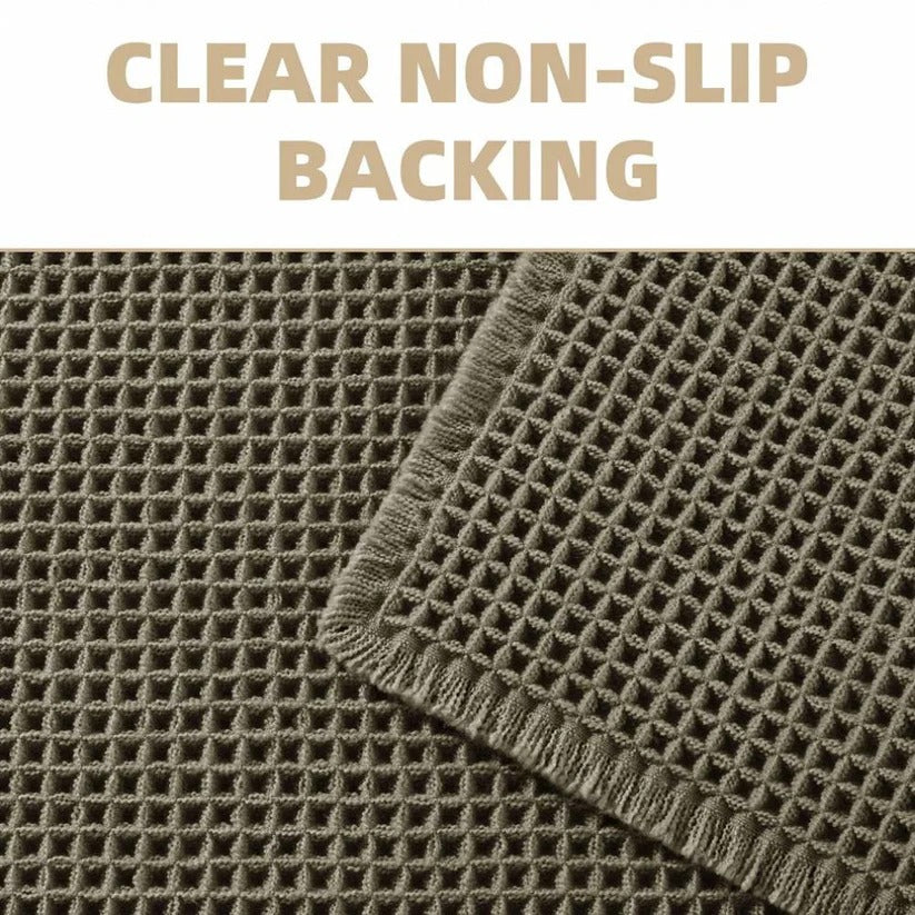 Soft & Stylish Machine Washable Bath Mat with Tassels | Non-Slip Backing for Safety & Comfort