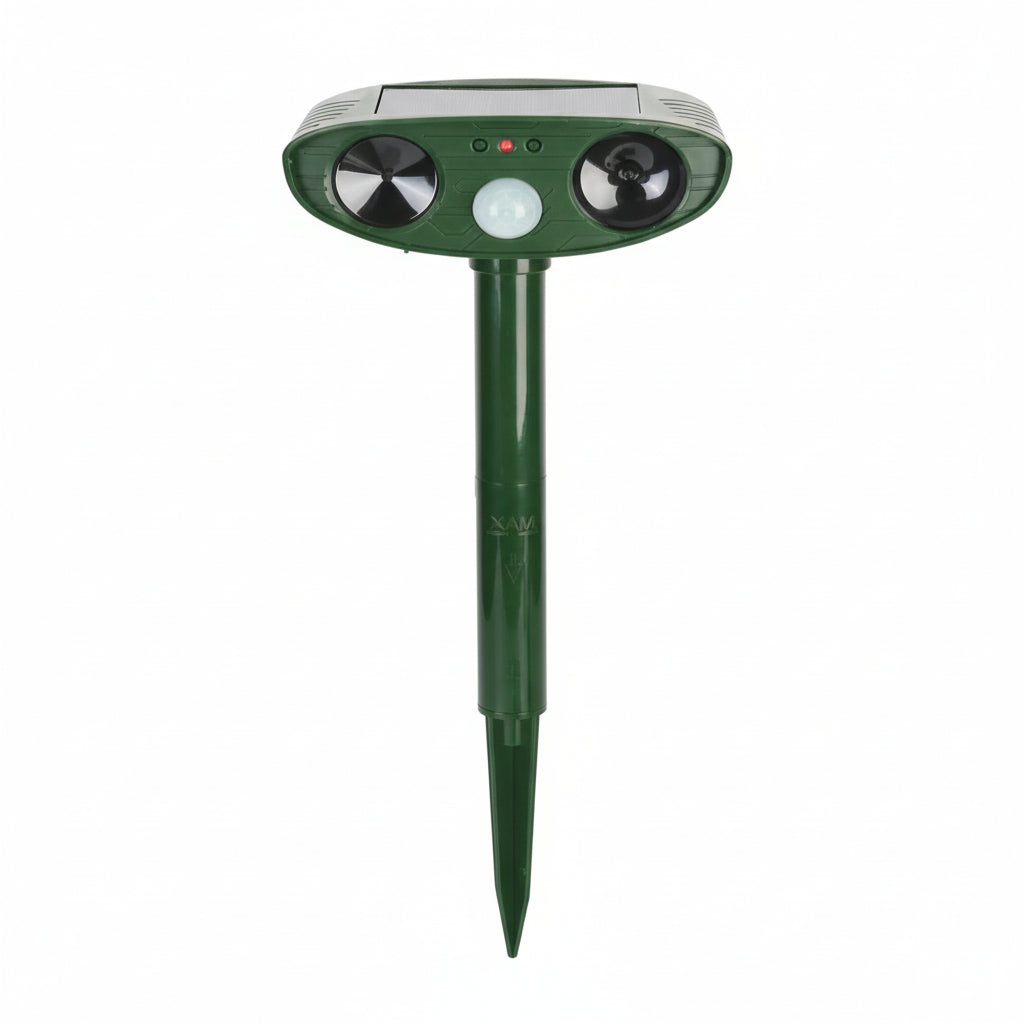 Solar-Powered Ultrasonic Chipmunk Repeller - Eco-Friendly Outdoor Pest Control Device