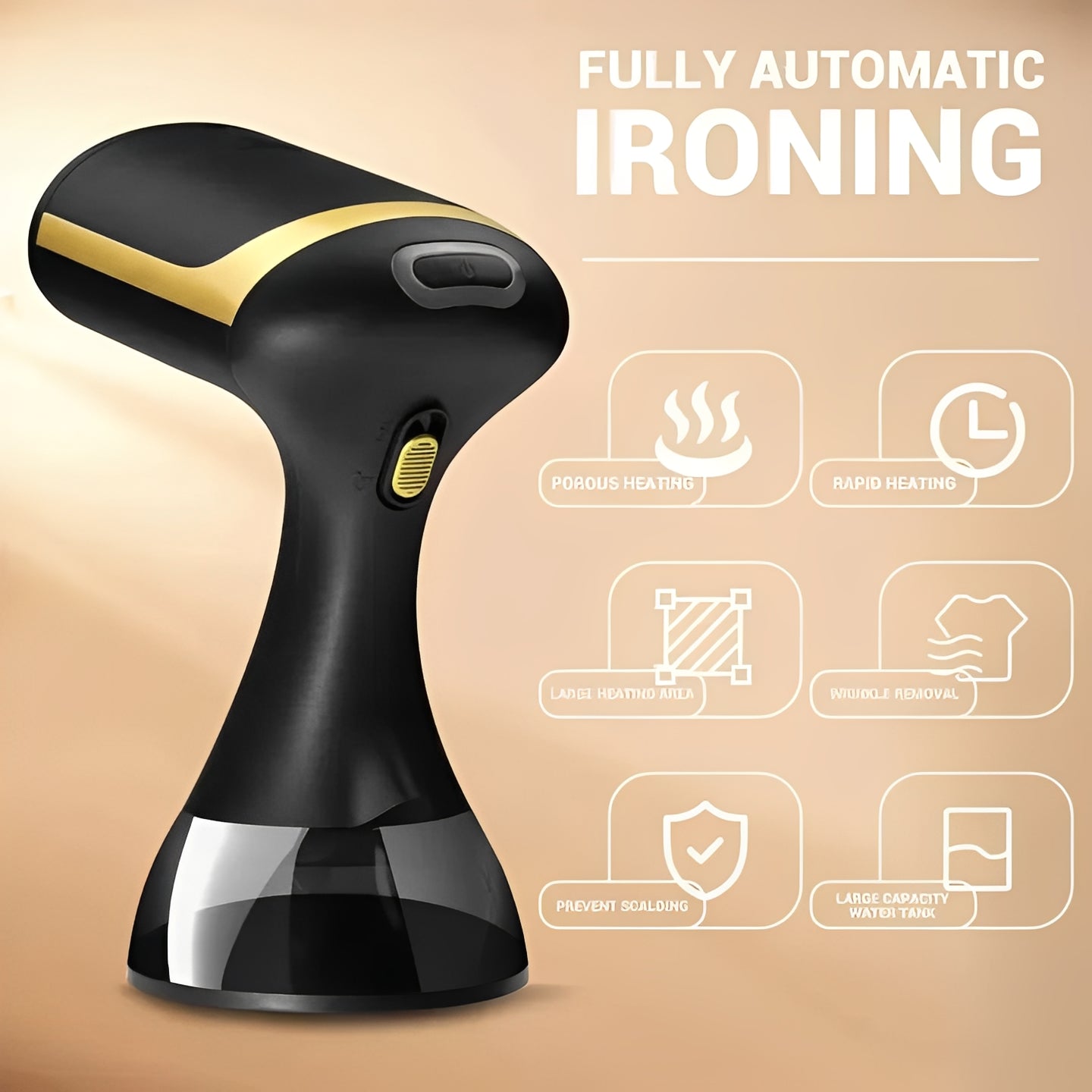 Portable Garment Steamer - Efficient Wrinkle Remover for Clothes, Travel-Friendly Design