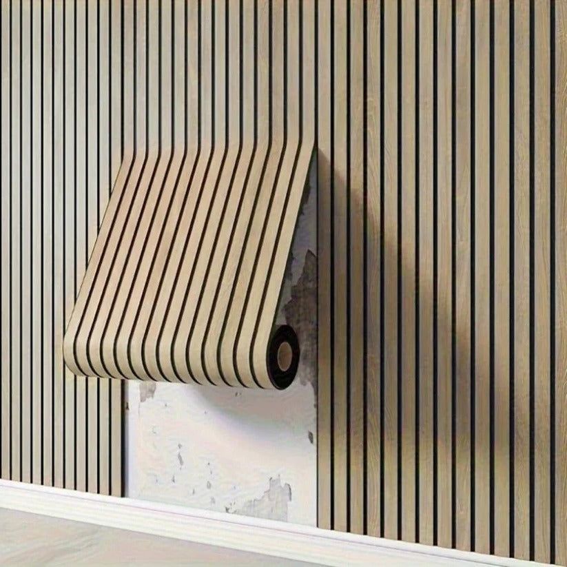 Textured Wood Grain Peel and Stick 3D PVC Wall Panels - Easy Installation, Stylish Home Decor