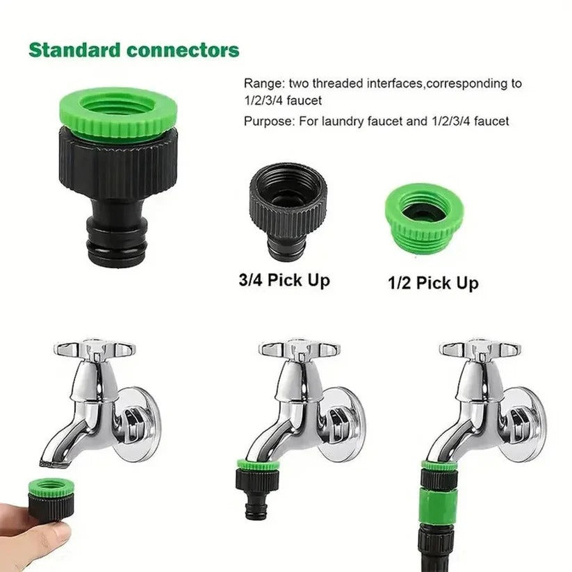 Durable Flexible Expandable Garden Hose - Multi-Layer Core, Lightweight & Kink-Resistant