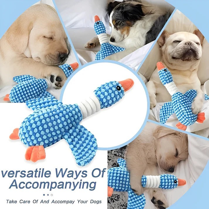 Durable Plush Dog Chew Toy with Squeaker - Perfect for Interactive Play and Chewing Fun