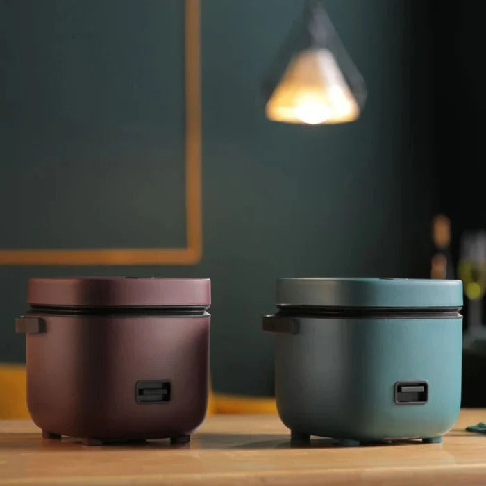 Compact Portable Electric Rice Cooker - 5-Cup Capacity, Non-Stick, Multi-Function Cooking, Ideal for Home & Travel