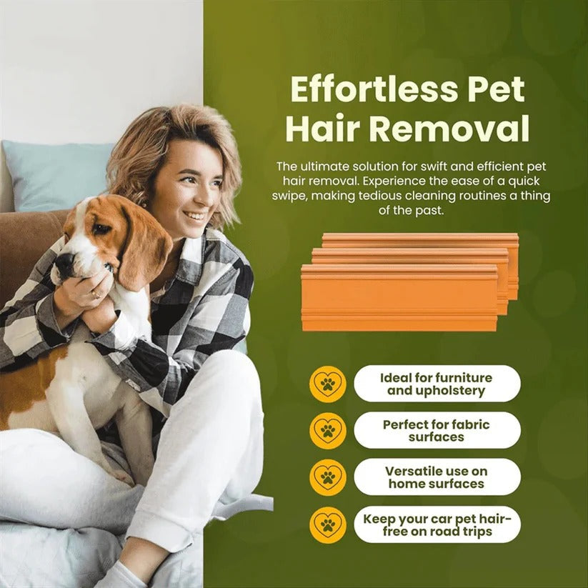 Upholstery Pet Hair Removal Tool - Effective Brush for Cars & Furniture Cleaning