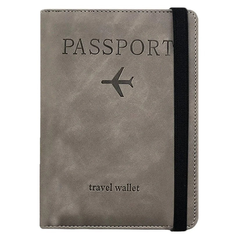 Unisex Slim Travel Passport Wallet with Card Slots - RFID-Blocking, Lightweight & Stylish Design for Secure Travel