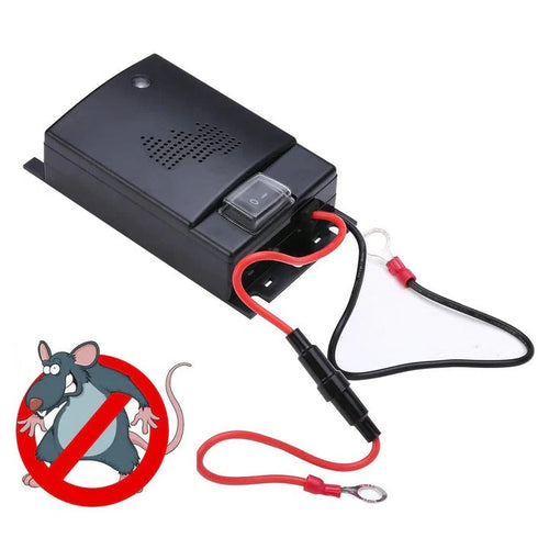 12V Ultrasonic Rodent Deterrent Device for Vehicles - Effective Pest Control Solution