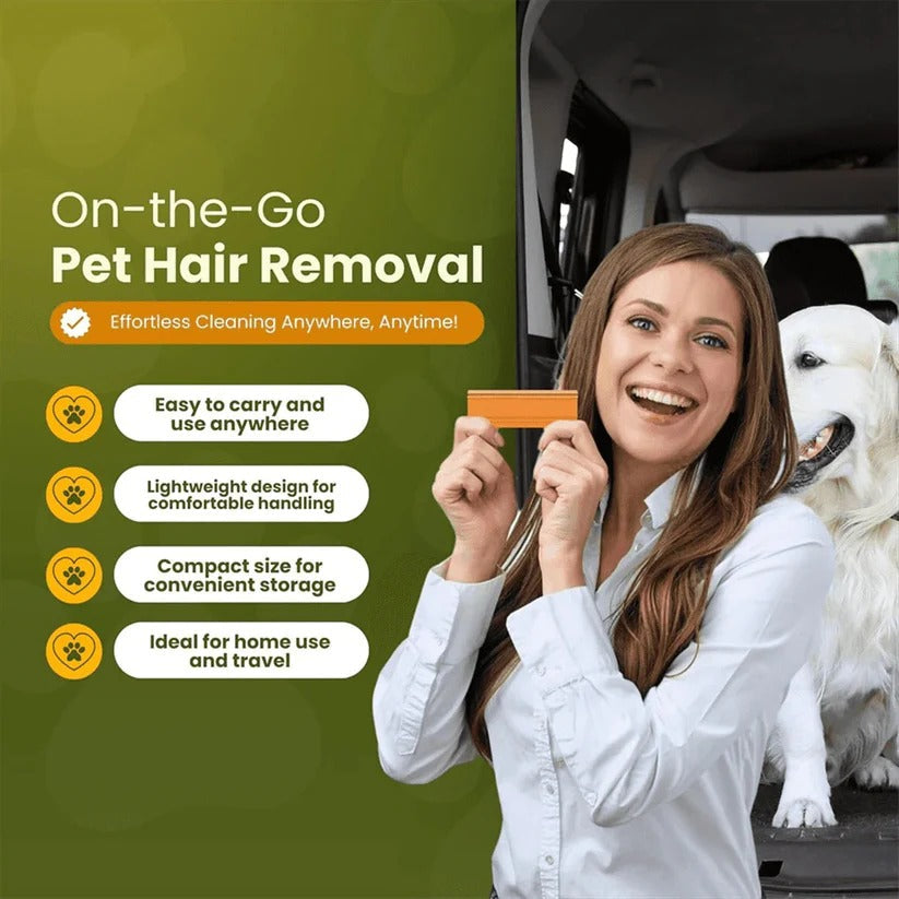 Upholstery Pet Hair Removal Tool - Effective Brush for Cars & Furniture Cleaning