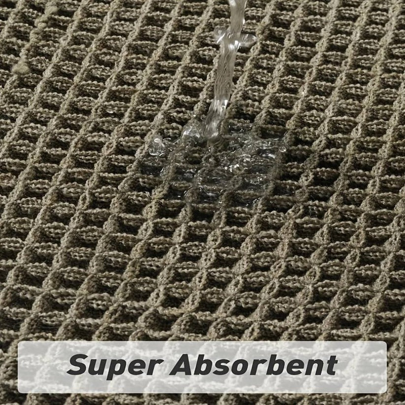 Soft & Stylish Machine Washable Bath Mat with Tassels | Non-Slip Backing for Safety & Comfort