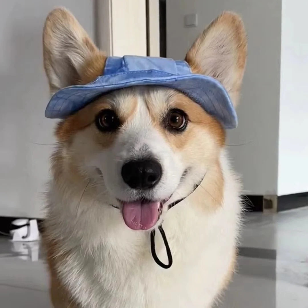 Adjustable Pet Sun Hat with UV Protection - Perfect for Dogs & Cats