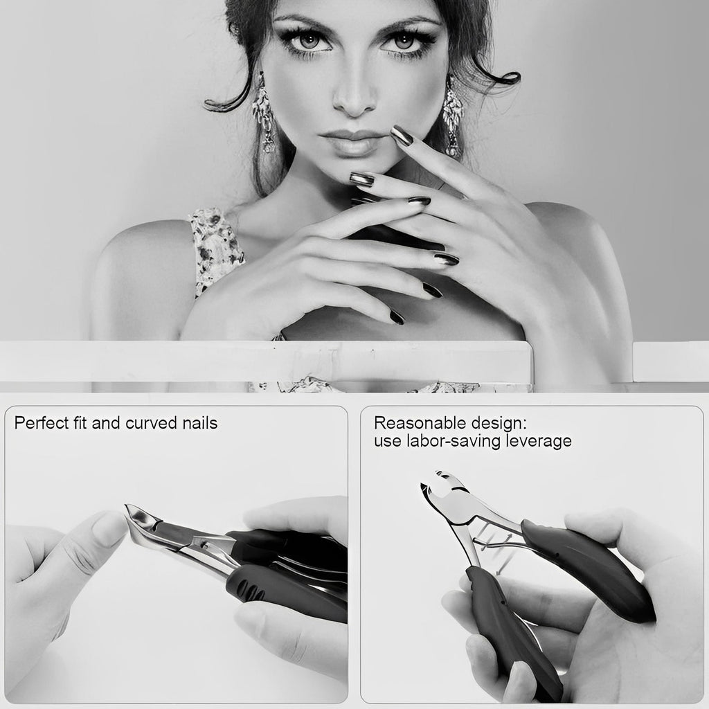Professional Toenail Clipper for Thick Nails - Ergonomic Curved Blade Design for Precision Cutting