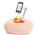 Cozy Fuzzy Phone Holder Pillow with Built-in Snack Bowl – Perfect for Relaxation and Entertainment