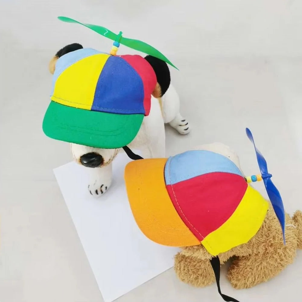 Adjustable Pet Cap with Fun Decorative Propeller - Perfect for Dogs and Cats