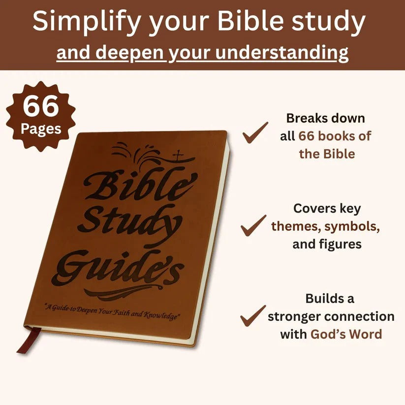 Guided Scripture Study Journal & 66-Page Daily Devotional Workbook for Spiritual Growth
