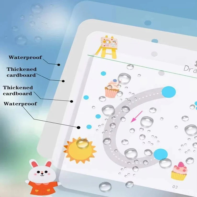 Reusable Handwriting Practice Book for Toddlers - Early Learning Activity Workbook for Kids