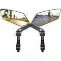 2-Pack Bicycle Handlebar Mirrors with 360° Swivel Rotation - Adjustable Rear View for Safe Cycling