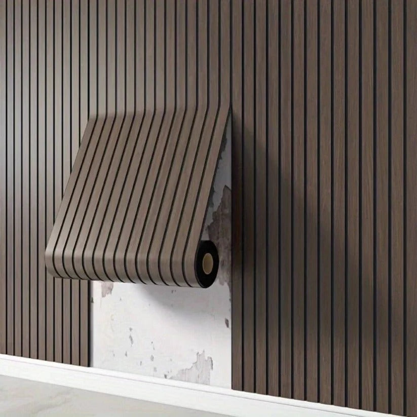 Textured Wood Grain Peel and Stick 3D PVC Wall Panels - Easy Installation, Stylish Home Decor