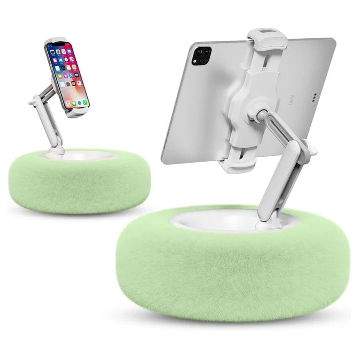 Cozy Fuzzy Phone Holder Pillow with Built-in Snack Bowl – Perfect for Relaxation and Entertainment