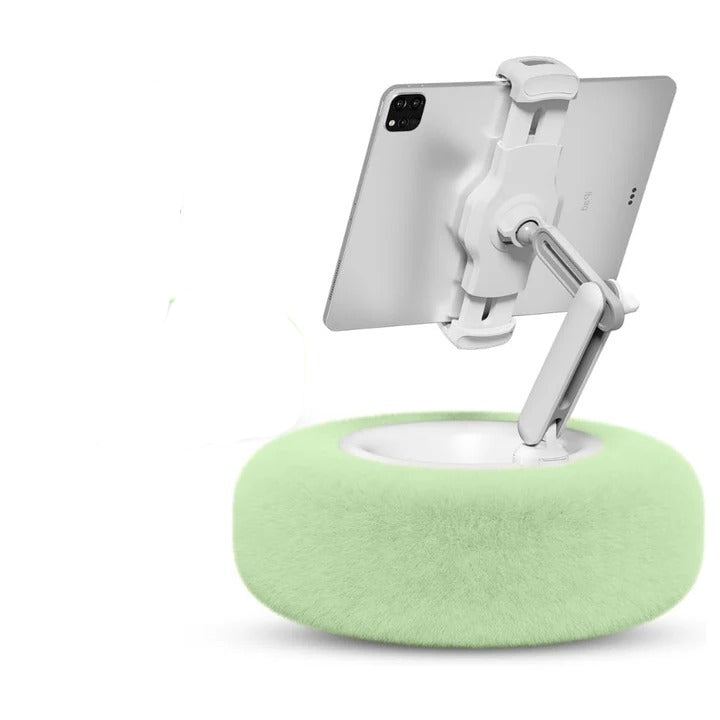 Cozy Fuzzy Phone Holder Pillow with Built-in Snack Bowl – Perfect for Relaxation and Entertainment