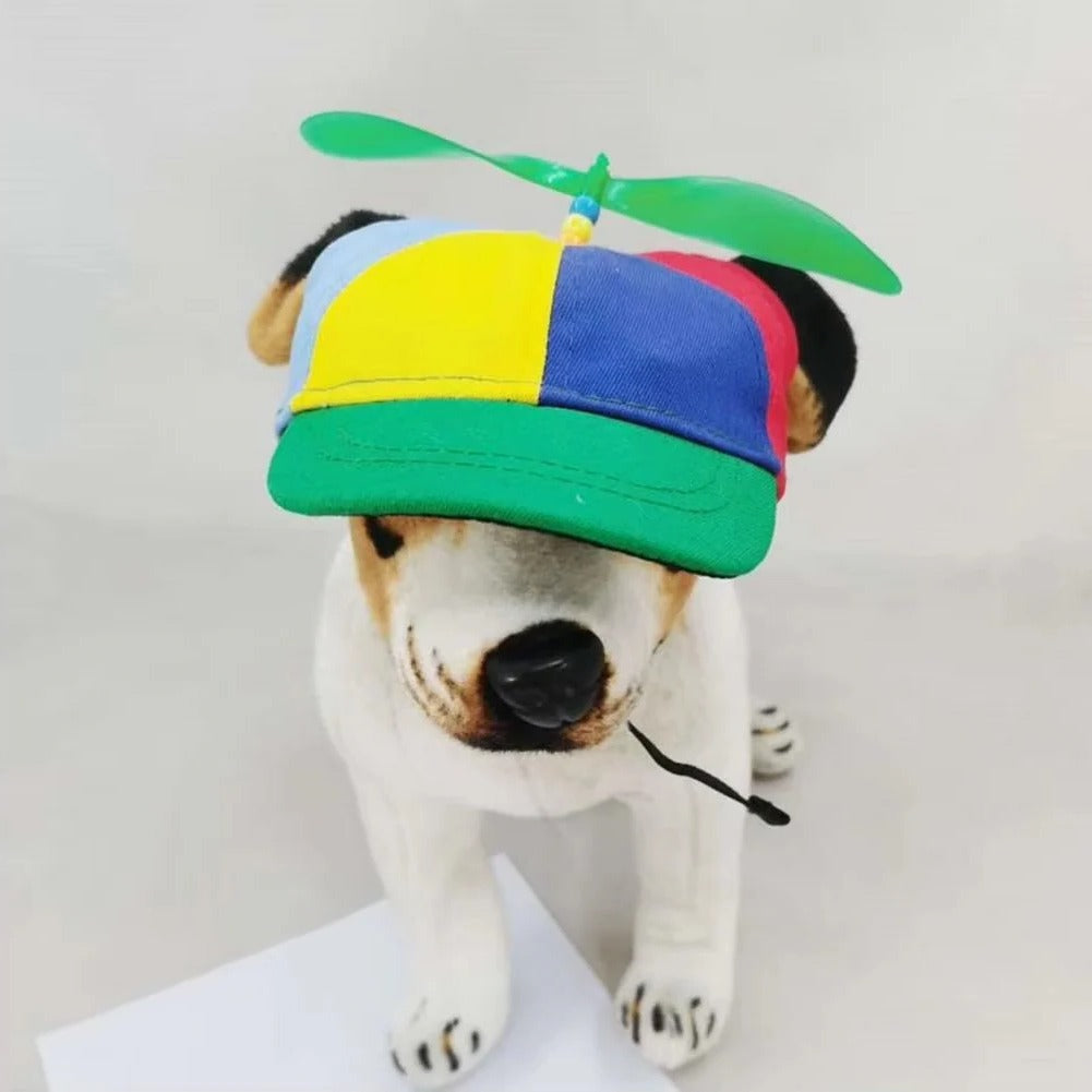 Adjustable Pet Cap with Fun Decorative Propeller - Perfect for Dogs and Cats