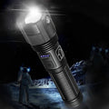 USB Rechargeable Aluminum Flashlight with Battery Indicator - Bright, Durable, and Portable LED Torch