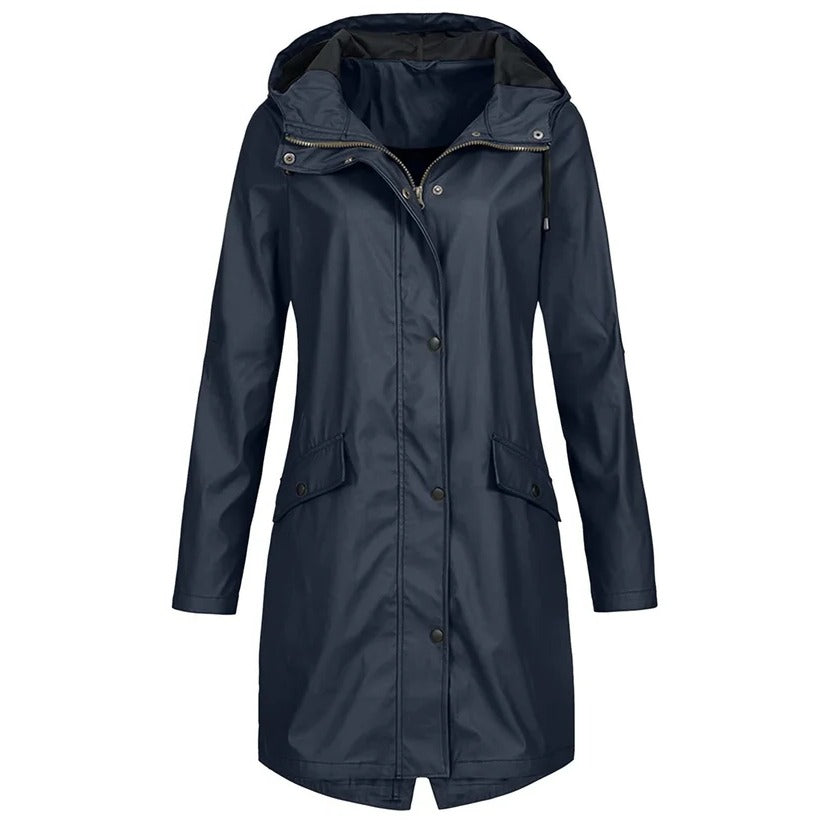 Women's Lightweight Packable Waterproof Rain Jacket - Perfect for Travel & Outdoor Adventures
