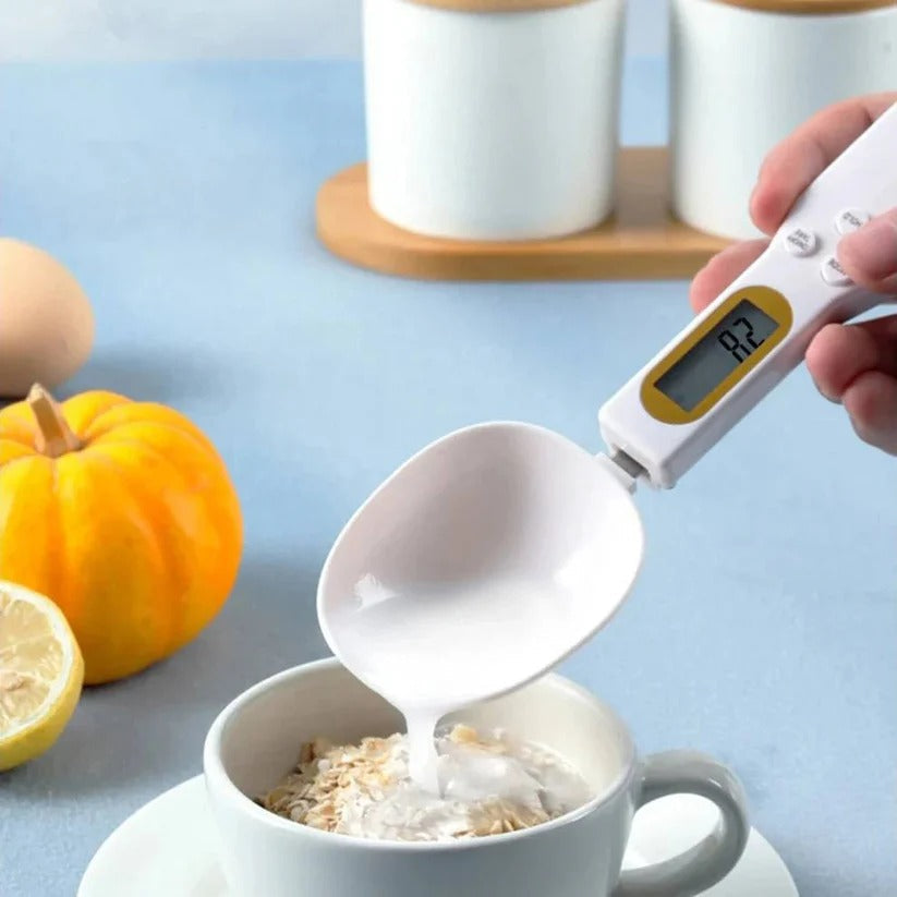 Precision Electronic Kitchen Spoon Scale with LCD Display - Accurate Measurements for Cooking & Baking