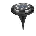 Stylish Outdoor Solar LED Ground Lights - Disk Design for Garden Pathways & Patios