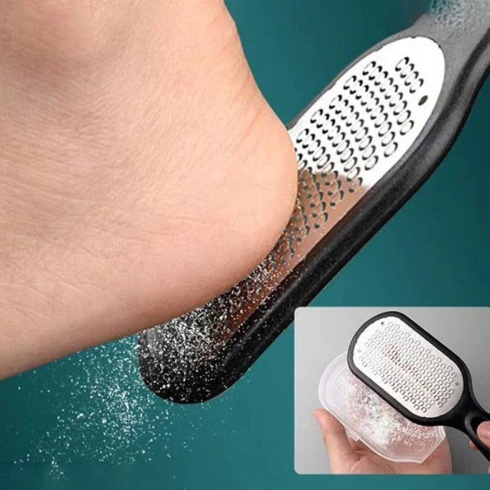 Premium Stainless Steel Foot Rasp - Dual-Sided Coarse & Fine Grater for Ultimate Foot Care & Smooth Skin