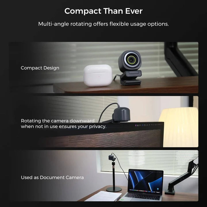 High-Definition Webcam with Adjustable Video Settings & USB Connectivity for Streaming and Video Conferencing