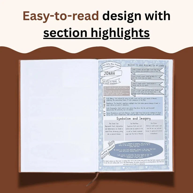 Guided Scripture Study Journal & 66-Page Daily Devotional Workbook for Spiritual Growth