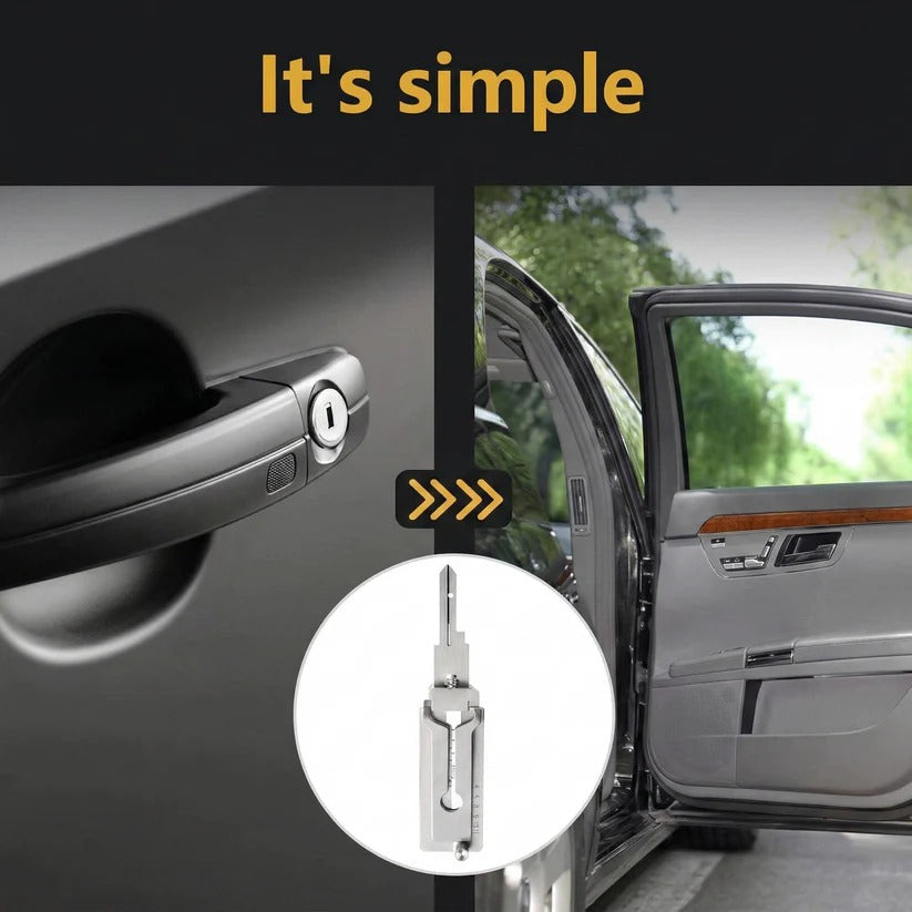 Premium Stainless Steel Automotive Locksmith Tool Kit for Efficient Vehicle Maintenance and Repair