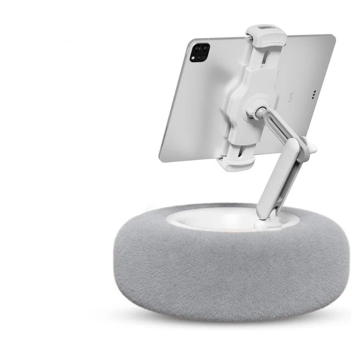 Cozy Fuzzy Phone Holder Pillow with Built-in Snack Bowl – Perfect for Relaxation and Entertainment