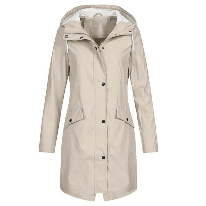 Women's Lightweight Packable Waterproof Rain Jacket - Perfect for Travel & Outdoor Adventures