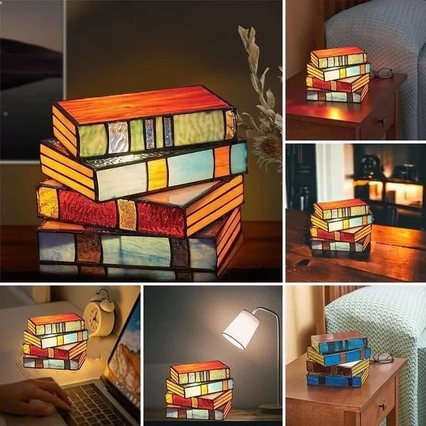 Creative Book-Style Desk Lamp - Unique Literary Design for Home & Office Lighting