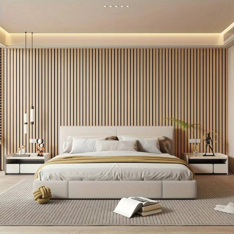 Textured Wood Grain Peel and Stick 3D PVC Wall Panels - Easy Installation, Stylish Home Decor