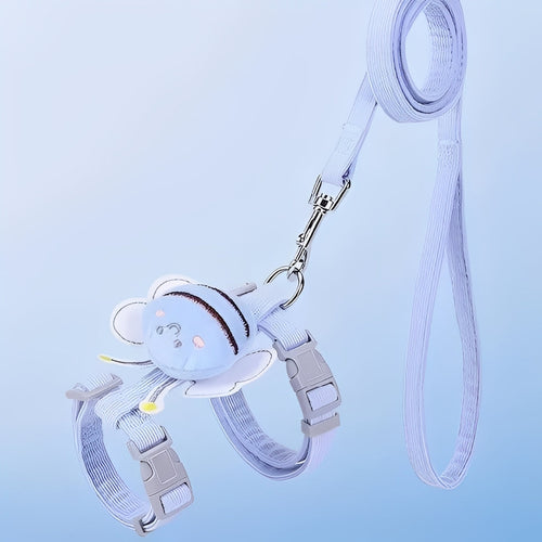 Adjustable Cat Harness and Collar Set - Comfortable & Secure Fit for Cats - Perfect for Walking & Outdoor Adventures