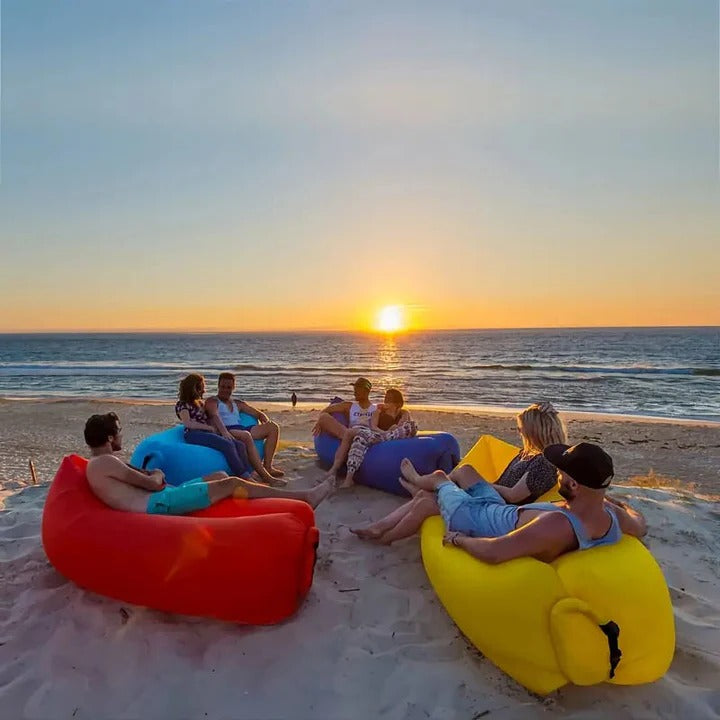 Premium Outdoor Inflatable Air Lounger & Mattress - Perfect for Camping, Travel, and Relaxation