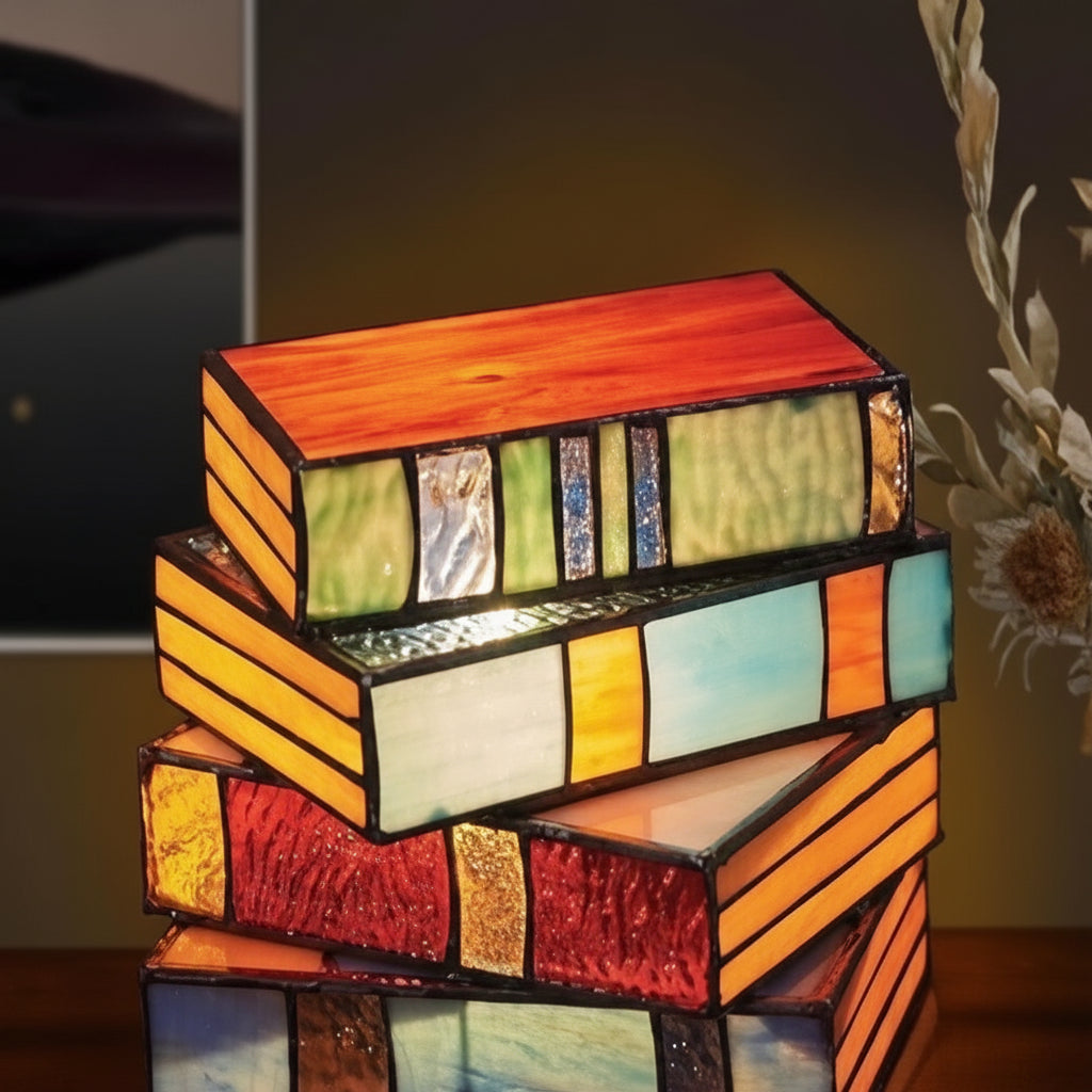 Creative Book-Style Desk Lamp - Unique Literary Design for Home & Office Lighting