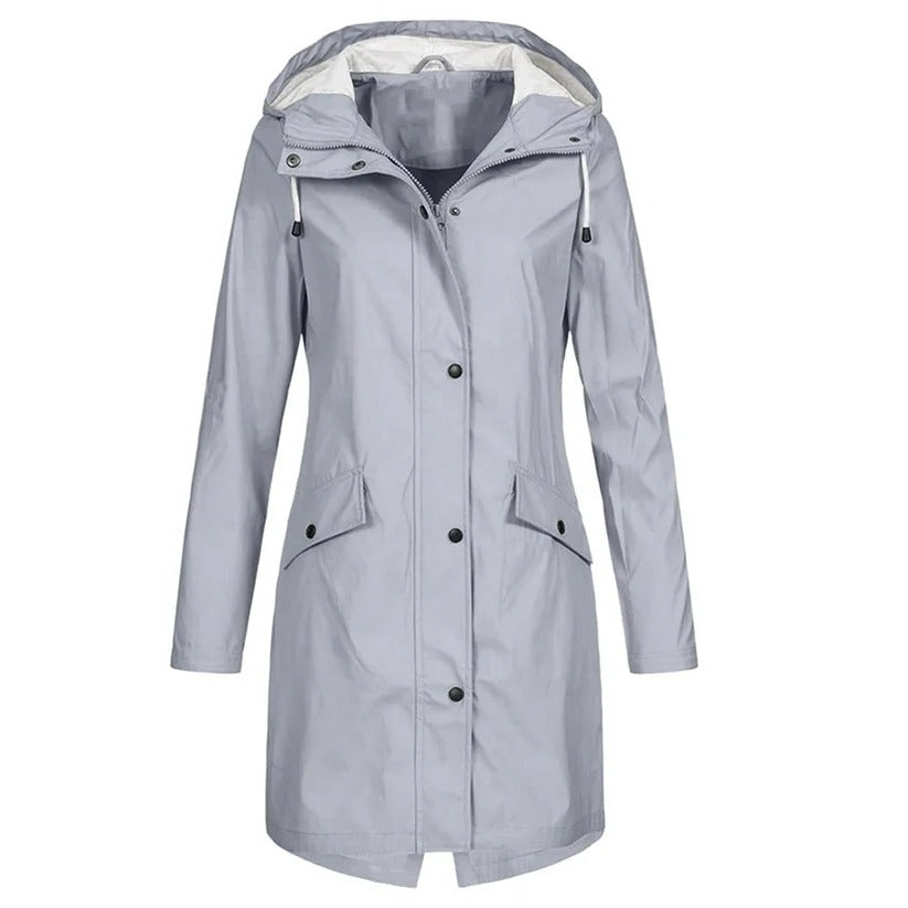 Women's Lightweight Packable Waterproof Rain Jacket - Perfect for Travel & Outdoor Adventures