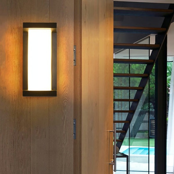 Modern Wall Mounted LED Outdoor Light - Energy Efficient, Weatherproof, Stylish Design for Patios & Entryways