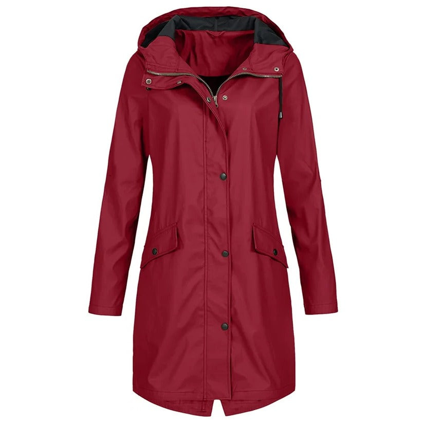 Women's Lightweight Packable Waterproof Rain Jacket - Perfect for Travel & Outdoor Adventures
