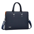 Men's Leather Laptop Shoulder Bag - Fits 14-15 Inch Laptops, Stylish & Durable Design